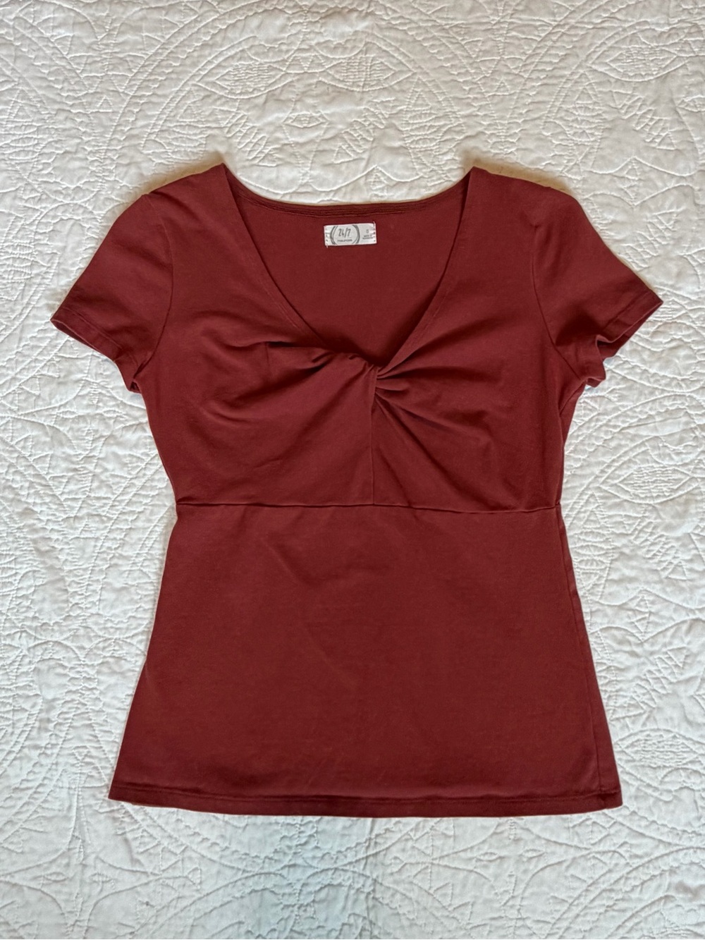MAURICES 24/7- Twist-Front Top